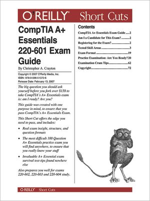 cover image of CompTIA A+Essentials 220-601 Exam Guide